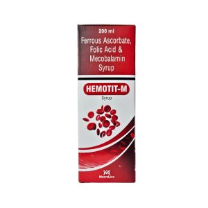 Ferrous Ascorbate, Folic Acid & Mecobalamin Syrup